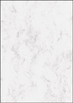Designpapier Sigel A4 200 gr gemarmerd grijs (50)