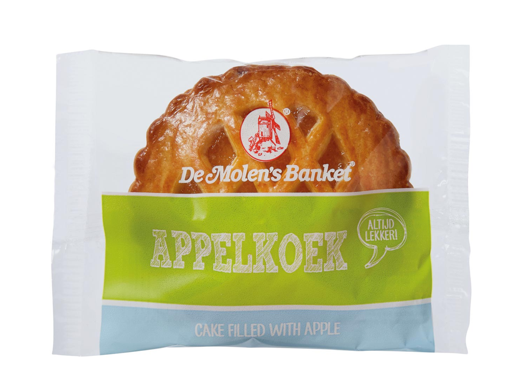 Appelkoek De Molen individuel verpakt 50 gr