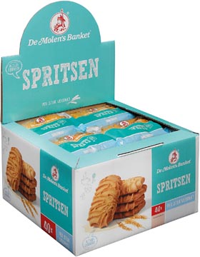 Koeken Spritsen De Molen individueel verpakt 38 gr
