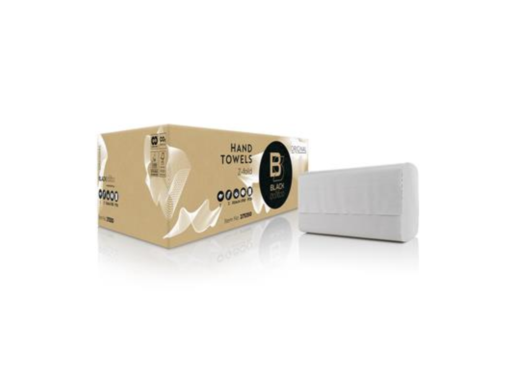 Handdoeken Satino Black papier ZZ 2-laags 21x24cm (2250)