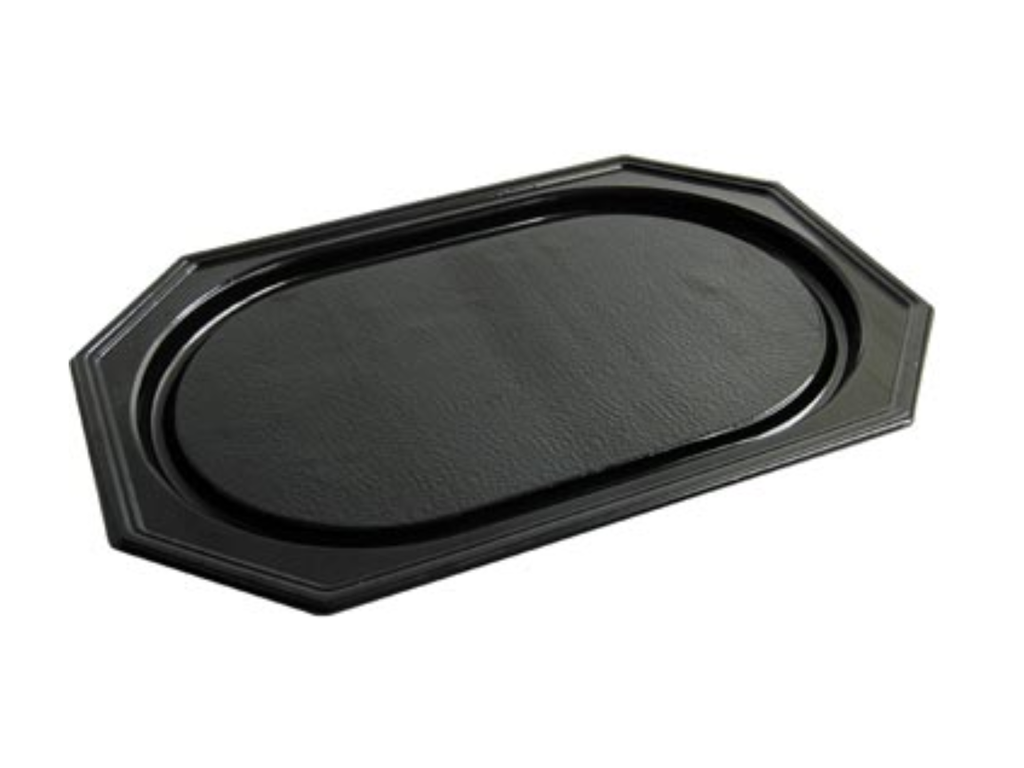 Cateringschaal uit gerecycleerd PET 45x30cm Zwart (10)
