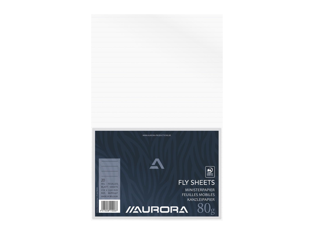 Ministerpapier Aurora gelijnd 20vel