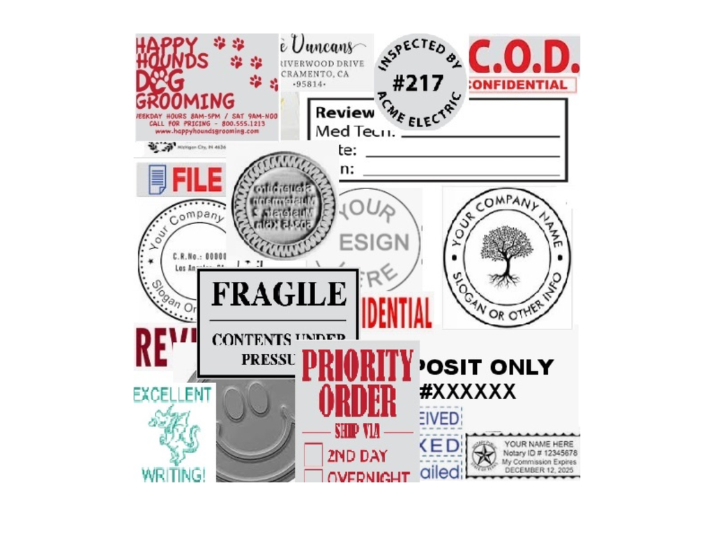 Tekstplaatje Trodat Printy 46025 met inktkussen