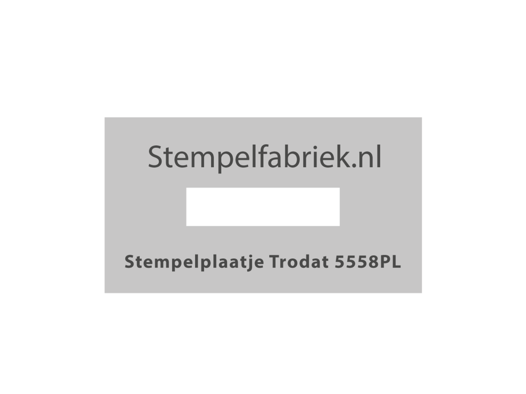 Tekstplaatje Trodat Professional 5558PL met inktkussen