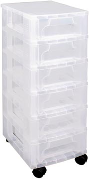 Ladenblok Really useful Box 6x3,5L transparant