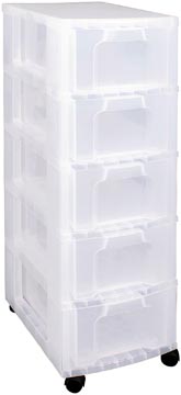 Ladenblok Really Useful Box 5x12L transparant