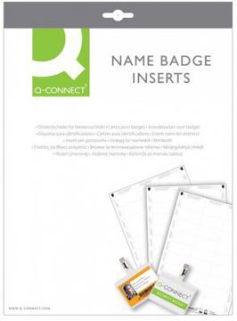 Badge met krokodillenklem Q-Connect 75x40mm