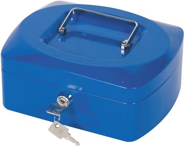 Geldkoffer Q-Connect 205x160x85mm Blauw