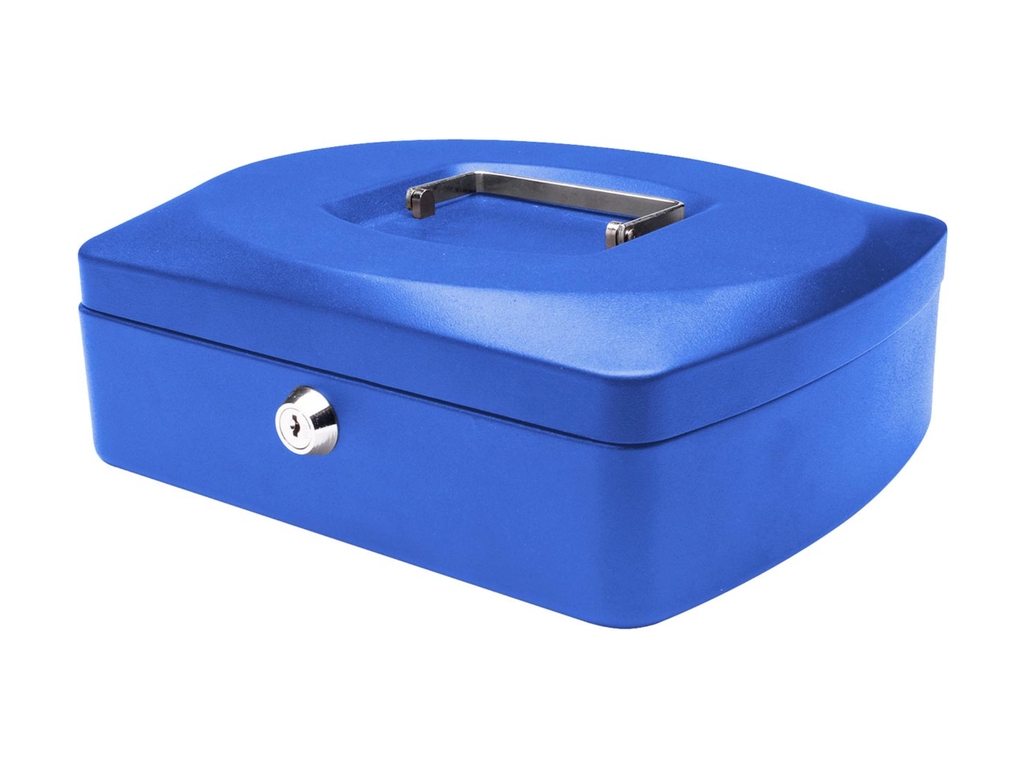Geldkoffer Q-Connect 255x200x85mm Blauw