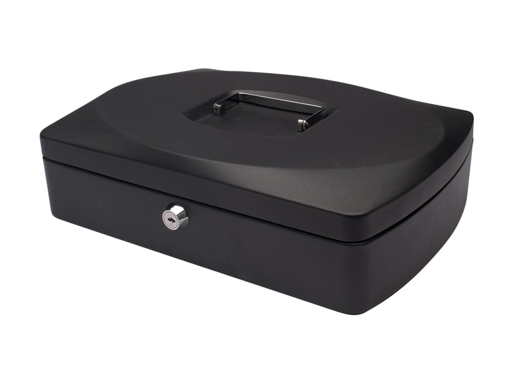 Geldkoffer Q-Connect 325x235x85mm Zwart