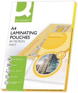 Lamineerhoes Q-Connect A4 2x80µ Mat (100)