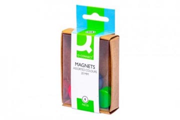 Magneten Q-Connect 20mm assorti (6)