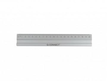 Meetlat Q-Connect Aluminium 20cm