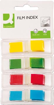 Mini Index Q-Connect 12,5x45mm 4x35 tabs assorti