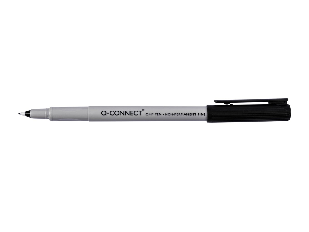 Non Permanente Marker Q-Connect Fijn Zwart