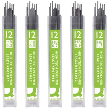 Potloodstiften Q-Connect 0,5 mm HB (12)