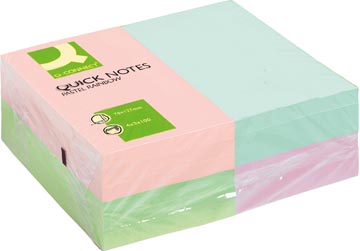 Quick Notes Q-Connect 76x127mm 100vel Pastelkleuren (12)