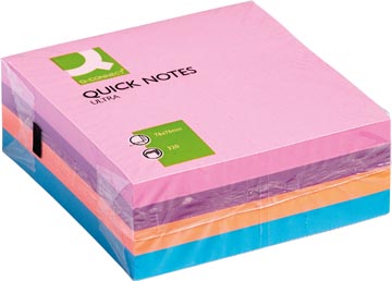 Memoblok Q-Connect Quick Notes 76x76mm 320vel assorti
