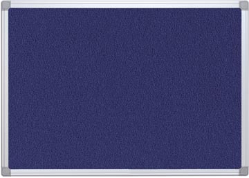 Textielbord met aluminium frame Q-Connect 90x60cm Blauw