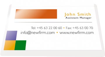 Zelfklevende Badge Pocket Q-Connect 60x95mm open lange zijde (100)