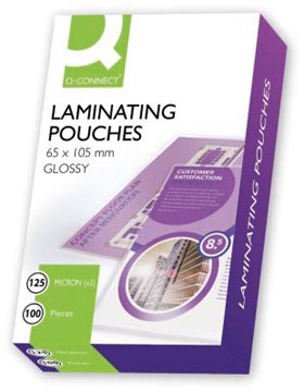 Lamineerhoes Q-Connect 65x105mm 2x125µ (100)