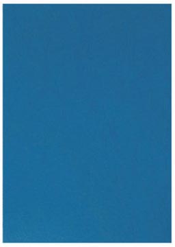 Dekblad Q-Connect A4 250 gr Leder Blauw (100)