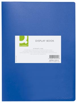 Showalbum Q-Connect PP A4 20 tassen Blauw