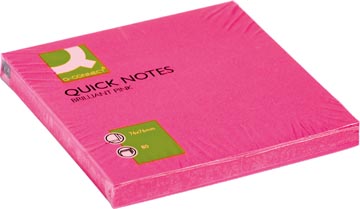 Quick Notes Q-Connect 76x76mm 80vel Neonroze
