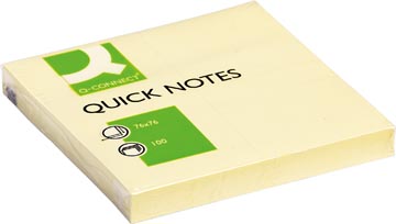 Quick Notes Q-Connect 76x76mm 100vel geel (900753)
