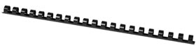 Bindring Q-Connect 12mm 21 ringen Zwart (100)