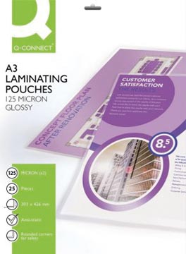 Lamineerhoes Q-Connect A3 2x125µ (25)