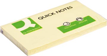 Quick Notes Q-Connect 76x127mm 100vel Geel