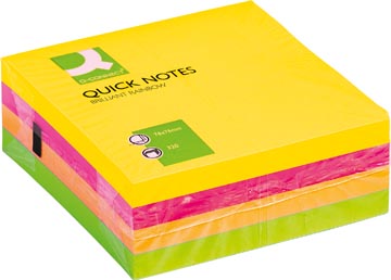 Quick Notes Q-Connect 76x76mm 320vel Assorti