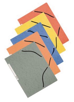 Elastomap Q-Connect karton met 3 kleppen A4 assorti (10)