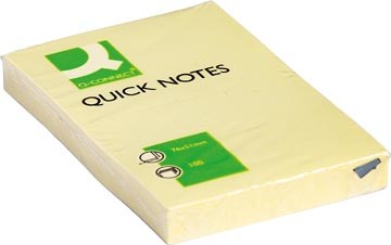 Quick Notes Q-Connect 51x76mm 100vel Geel