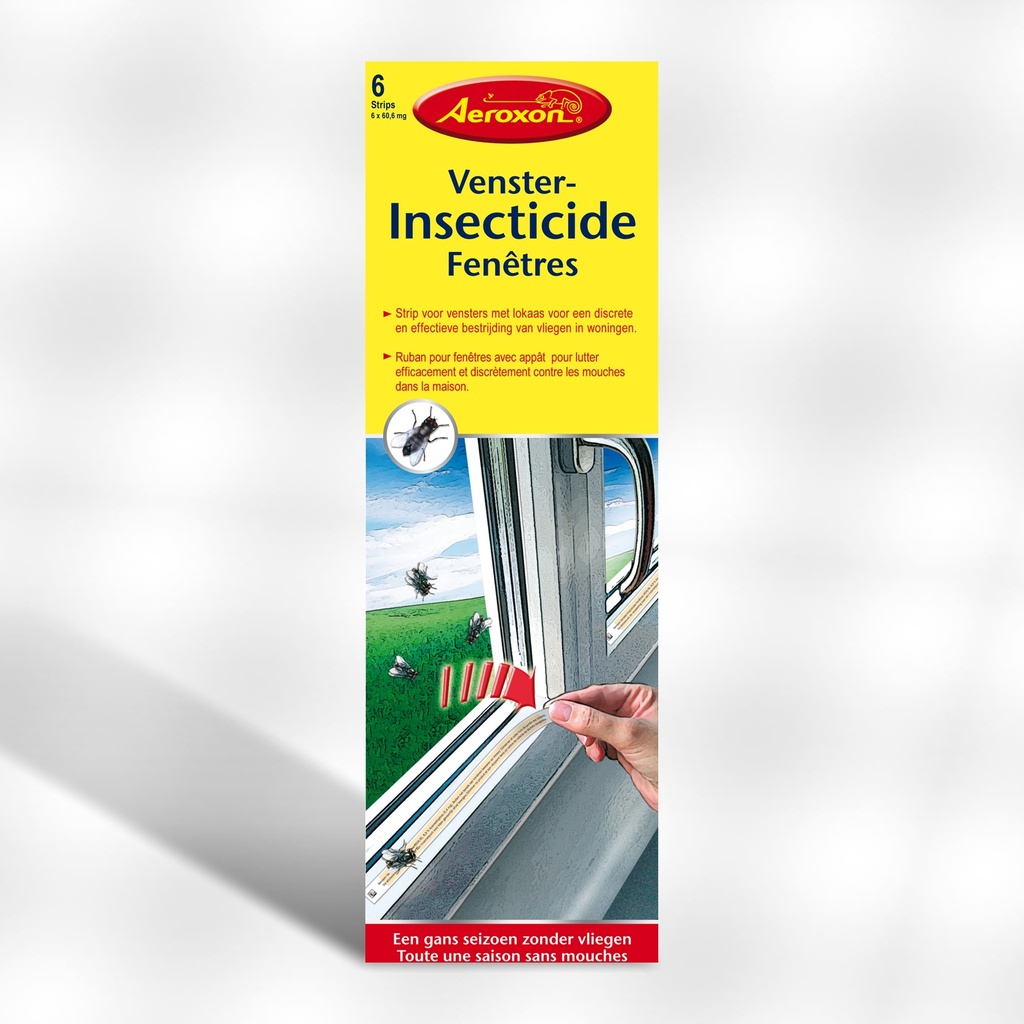 Vliegen-Dood Venstersticker Aeroxon (strip) (6)