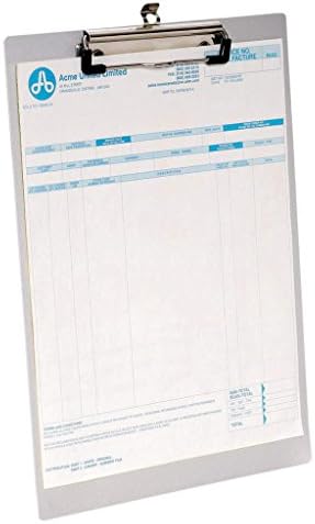 Klemplaat Westcott aluminium A4 zilver