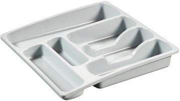 Bestekbak Curver 6 vakjes grijs