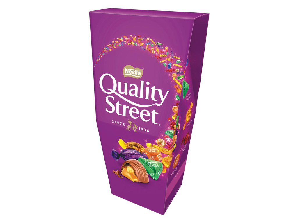 Chocolade en toffees assortiment Nestle quality street pak 265g