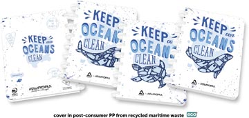 Schrift Aurora Adoc Ocean waste Plastics A5 gelijnd