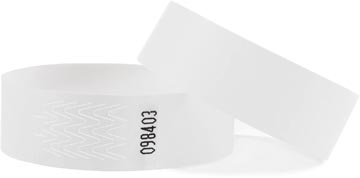 Combicraft polsbandjes Tyvek wit (100)