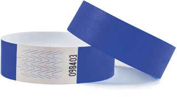 Combicraft polsbandjes Tyvek blauw (100)