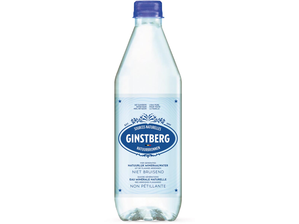 Water Ginstberg natuurlijk mineraalwater niet bruisend fles van 50cl (12)