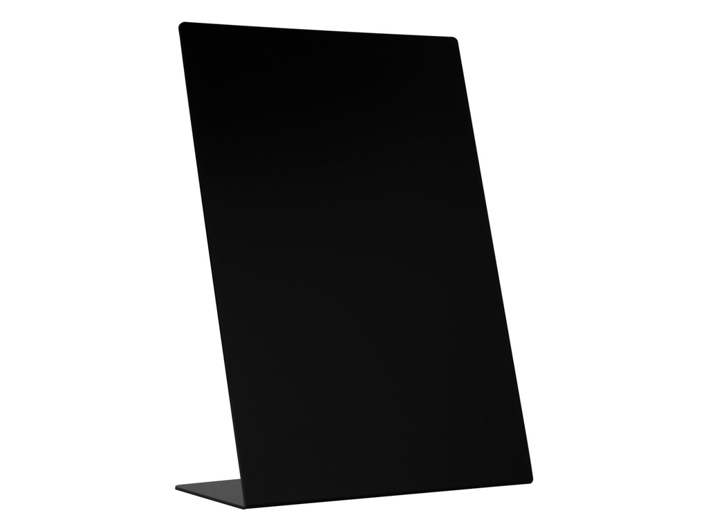 Krijtbord Europel A4 L-vorm zwart
