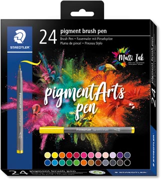 Brushpen Staedtler Pigment Arts assorti (24)