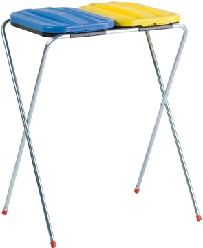 Afvalzakhouder Artex duo 2x130L geel en blauw