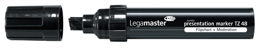 [155501] Flipchartmarker Legamaster TZ48 beitelpunt 4-12 mm (4) (zwart)