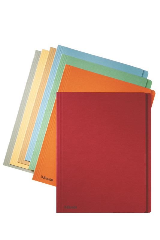 Dossiermap Esselte Manilla A4 met overslag 275g (100)