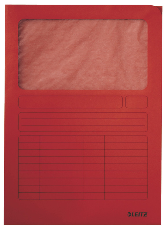 L-map Leitz met venster karton A4 160g (100)