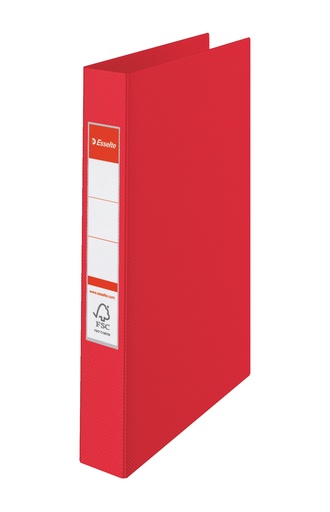 [ESS-14459] Ringmap Esselte PP A4 4 O-ringen 25 mm rug 35mm (rood)